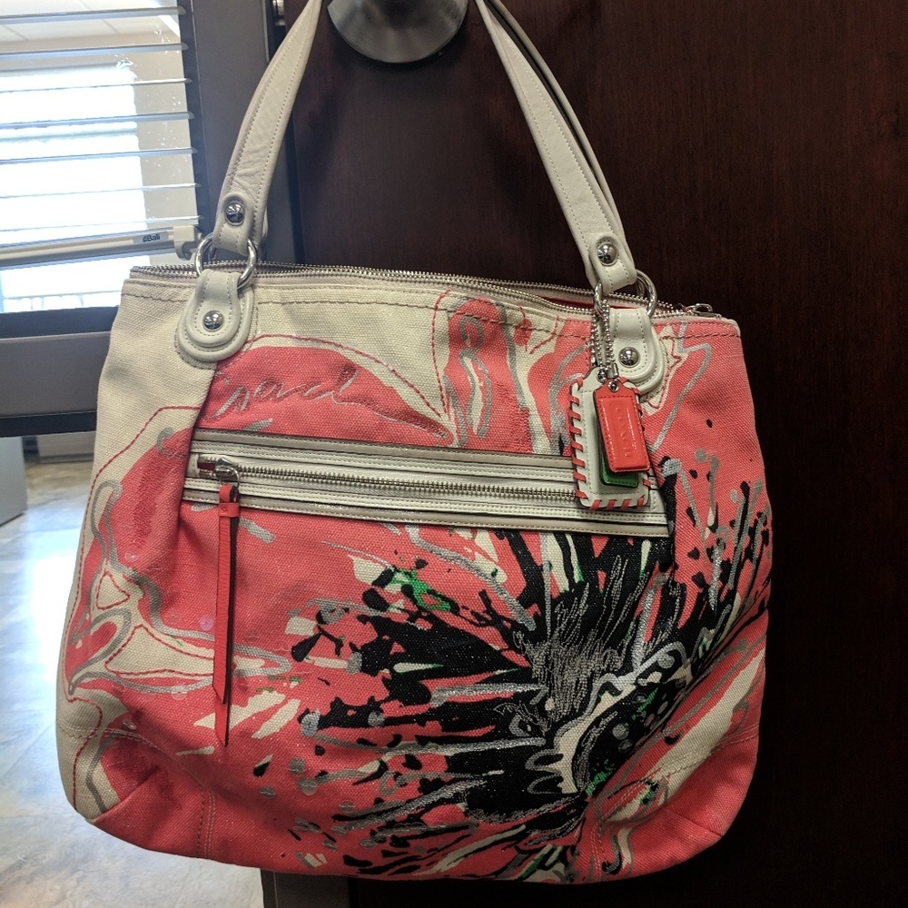 Coach Poppy bag and wristlet